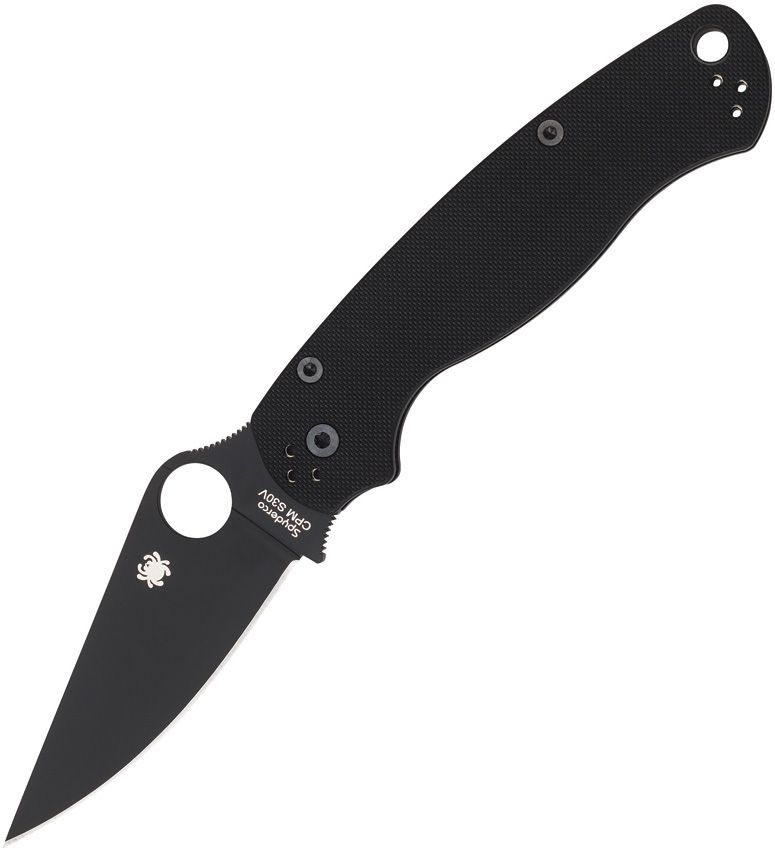Spyderco Para Military 2 Comp Lock (Black) (3.5" Satin) [C81GPBK2]