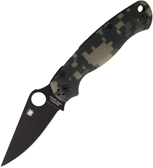 Spyderco Para Military 2 Comp Lock (Black) (3.5" Satin) [C81GPCMOBK2]