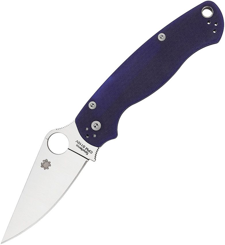 Spyderco Para Military 2 Comp Lock Blue (3.5" Satin)
