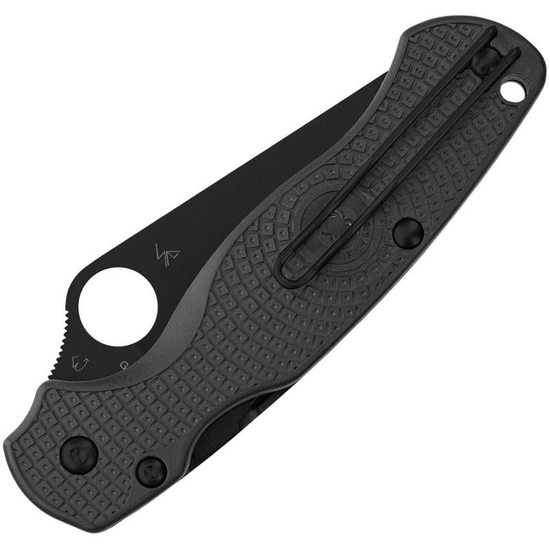 Spyderco Para Military 2 Compres Lock (Black) (3.5" Black) Folding Knife [C81PBBK2]