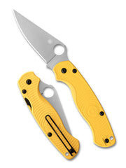 Spyderco Para Military 2 Lightweight Salt Yellow FRN MagnaCut Folding Knife [C81PYL2] - product view 1
