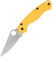 Spyderco Para Military 2 Lightweight Salt Yellow FRN MagnaCut Folding Knife [C81PYL2] - product view 2