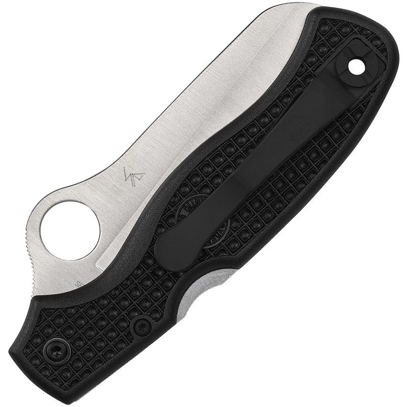 Spyderco Atlantic Salt Lockback Black (Black) (3.5" Satin) [C89SBK] - Image 2