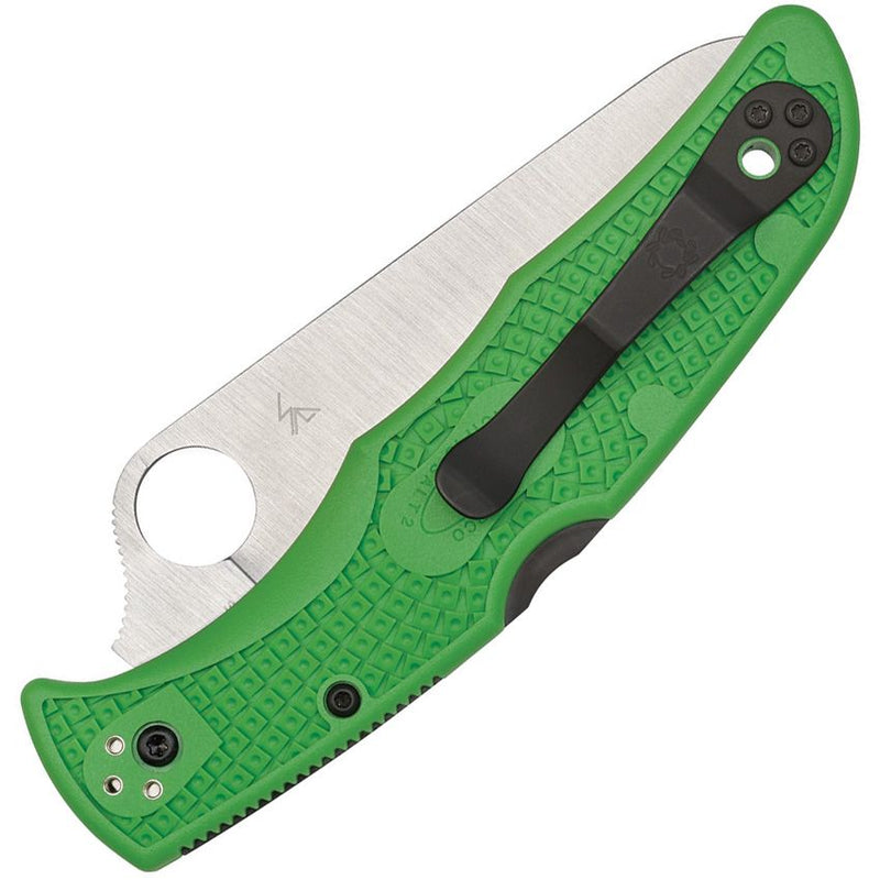Spyderco Pacific Salt 2 Lockback Green (Green) (3.75" Satin) [C91FPGR2] - Image 2