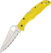 Spyderco Pacific Salt 2 Lockback Yellow (Yellow) (3.75" Satin) [C91SYL2]