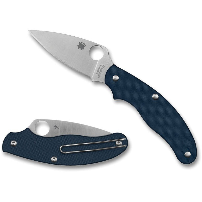 Spyderco UK Penknife Cobalt Blue (Blue) (3" Satin) [C94GPCBL] - Image 3