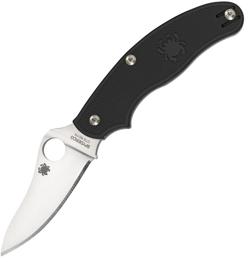 Spyderco UK Pen Knife Black (Black) (3" Satin) [C94PBK3]