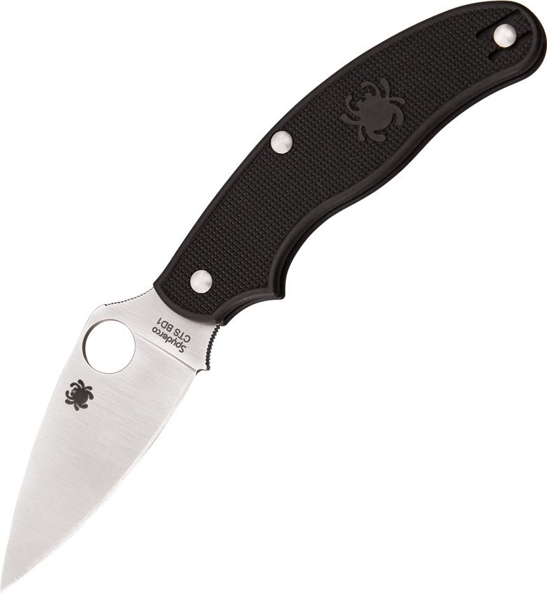 Spyderco UK Pen Knife Black (Black) (3" Satin) [C94PBK]