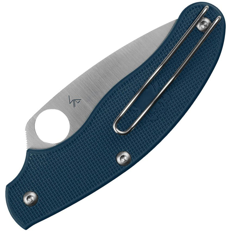 Spyderco UK Penknife SlipIt Cobalt (3" Satin) - Image 2