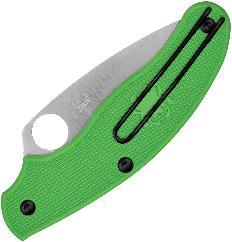 Spyderco UK Penknife SLIPIT Salt Grn4 (Green) (3" Satin) [C94SGR]