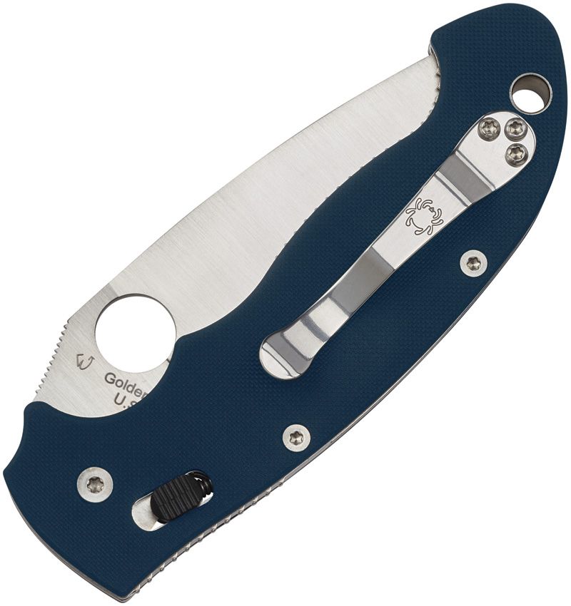 Spyderco Manix 2 XL Ball Bearing Lock (Blue) (3.88" Satin) [C95GPCBL2] - Image 2