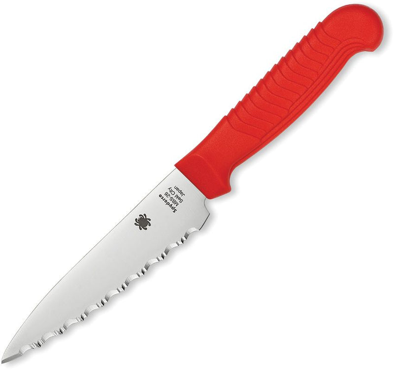Spyderco Paring Kitchen Knife Spyderedge Red [K05SRD]