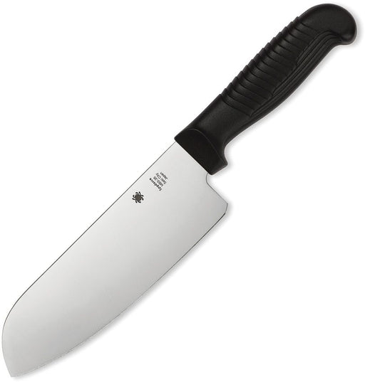 Spyderco Santoku Plain Black Kitchen Knife [K08PBK]