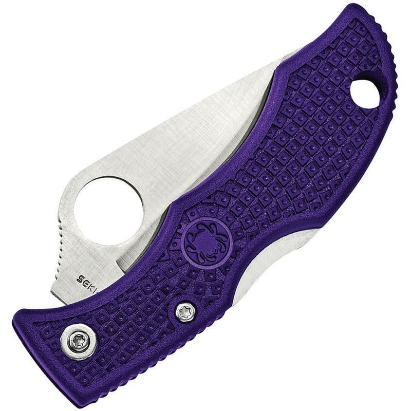Spyderco Ladybug 3 Lockback Purple (Purple) (1.88" Satin) [LPRP3] - Image 2