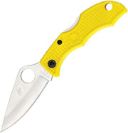 Spyderco Ladybug 3 Lockback Salt (Yellow) (1.88" Satin) [LYLP3]