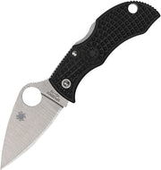 Spyderco Manbug Lockback (Black) (1.88" Satin) [MBKLFP]