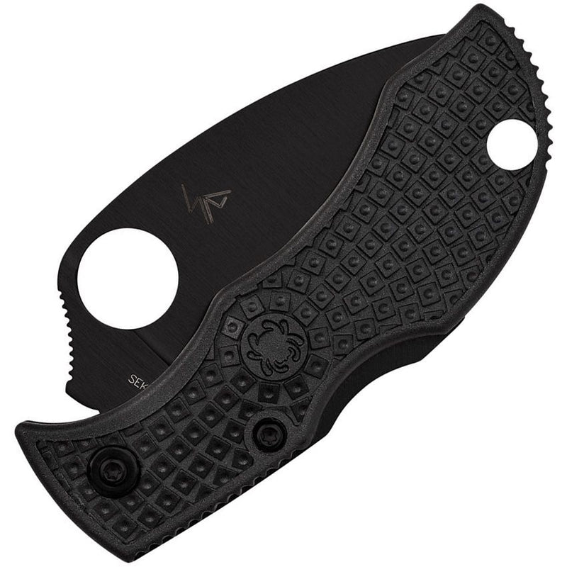 Spyderco Manbug Wharncliffe Lockback (Black) (1.88" Black) [MBKWPBK] - Image 2