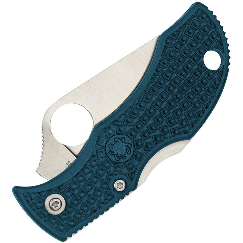 Spyderco Manbug Lockback Blue (Blue) (2" Satin) [MFPK390] - Image 2
