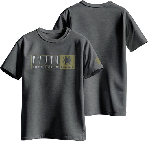 Spyderco Life's A Grind T-Shirt Gry XL [TS05HGY_XL]