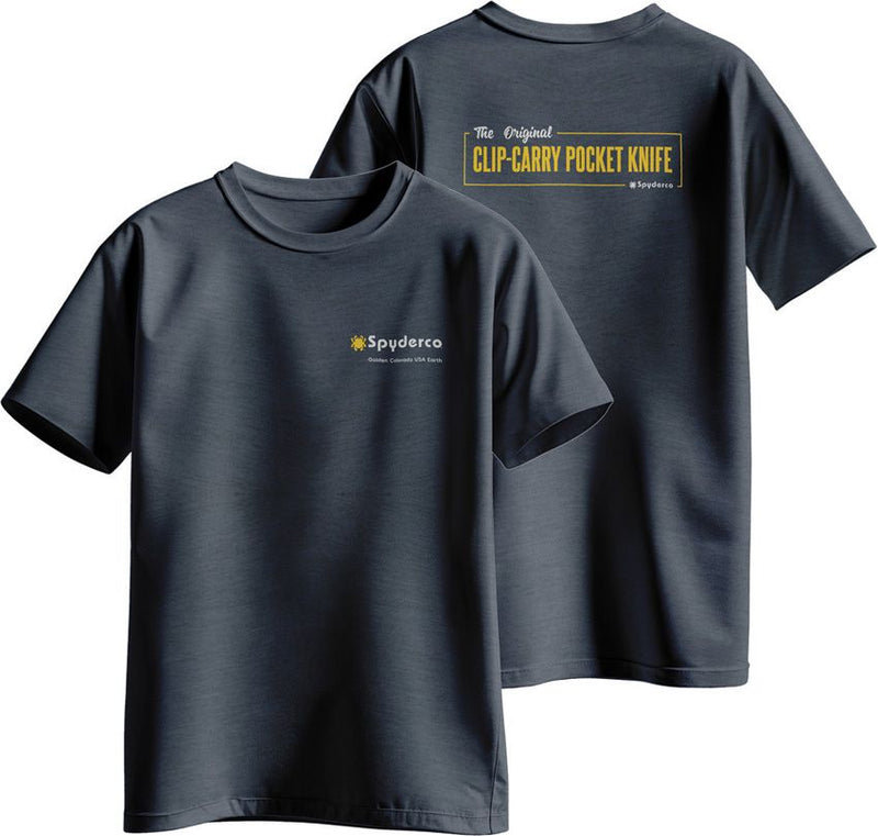 Spyderco Clip/Carry T-Shirt Navy 2XL [TS07HNY_2XL]