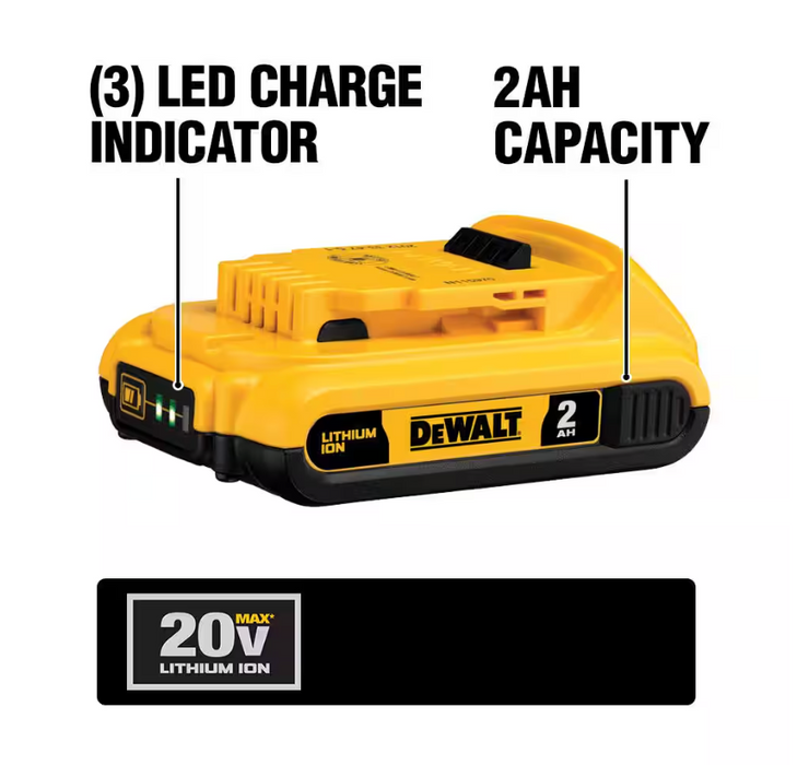 DEWALT 20-V Lithium-ion Battery ( 2 Ah ) DCB203 OEM packaging