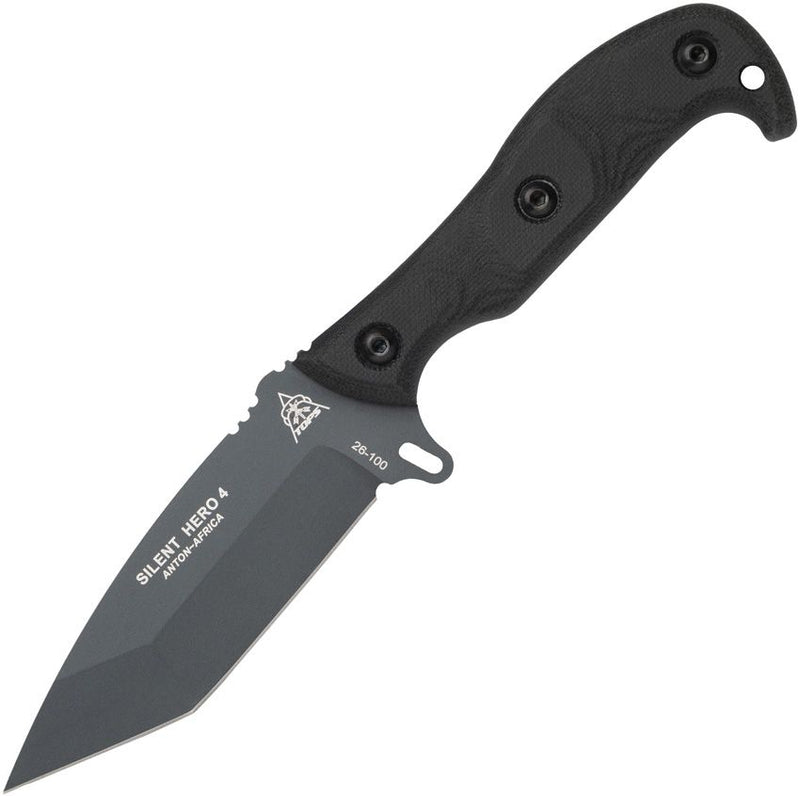 TOPS Silent Hero 4 Fixed Blade Tant [HER04T-01]