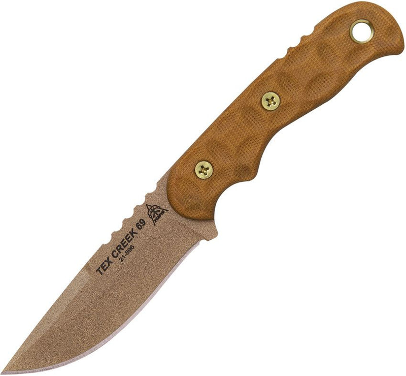TOPS Tex Creek 69 Tan Blade/Handle [TEX-69]