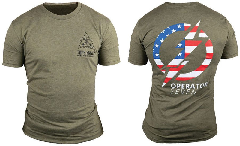 TOPS Operator 7 T-Shirt OD Large [TS-OP7-LARGE]