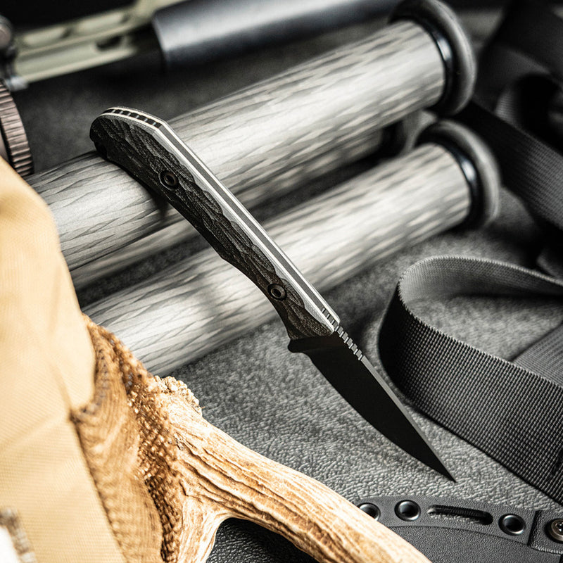 Toor Barrow Fixed Blade Socom Black Knife — CPM MagnaCut [TR08507] — product view 4