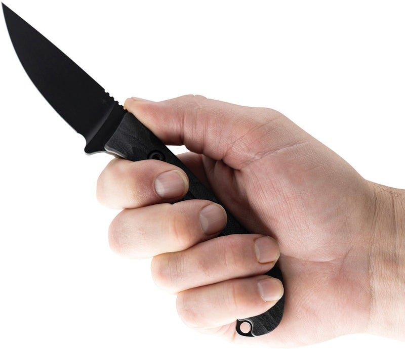 Toor Barrow Fixed Blade Socom Black Knife — CPM MagnaCut [TR08507] — product view 6