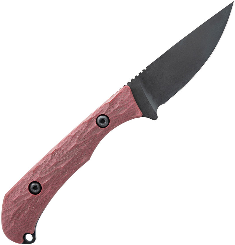 Toor Barrow Fixed Blade Knife / Crimson — CPM MagnaCut / Red [TR08508] — product view 3