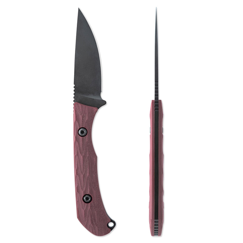 Toor Barrow Fixed Blade Knife / Crimson — CPM MagnaCut / Red [TR08508] — product view 7