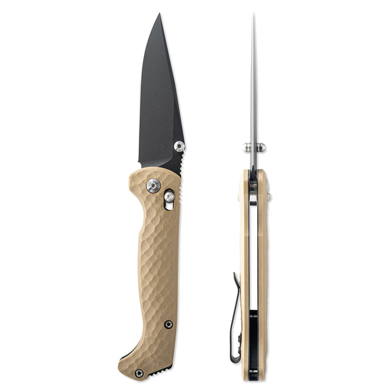 Toor Dropwing Crossbar Lock Tan Folding Knife — CPM MagnaCut / Brown [TR23842] — product view 6