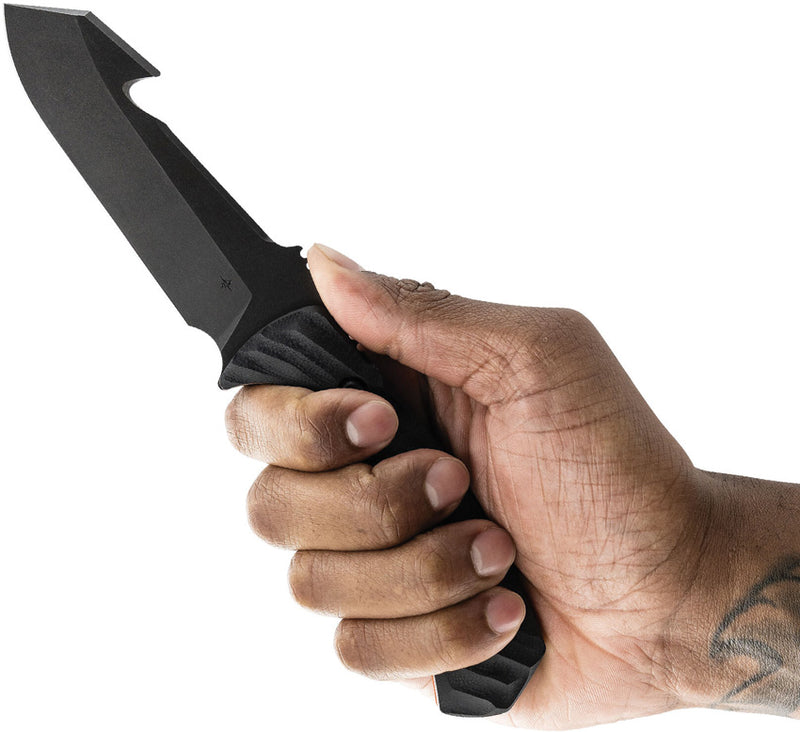 Toor Egress 2.0 Guthook Havoc Black Fixed Blade Knife — CPM Cru-Wear [TR33807] — product view 4