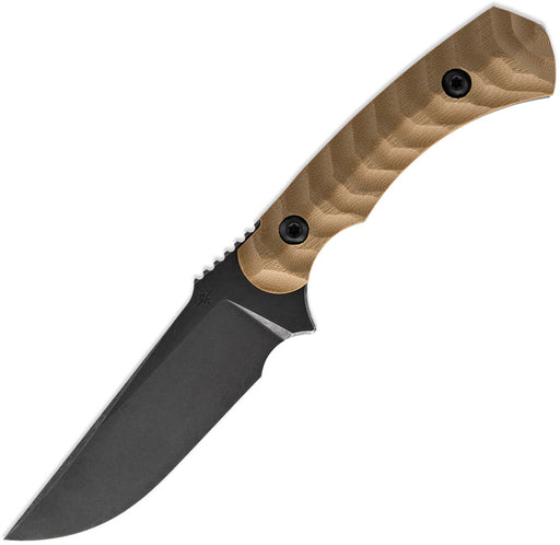 Toor Brauler Fixed Blade Knife / Omaha Tan — CPM Cru-Wear / Brown [TR33823] — product view 1