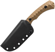 Toor Brauler Fixed Blade Knife / Omaha Tan — CPM Cru-Wear / Brown [TR33823] — product view 2