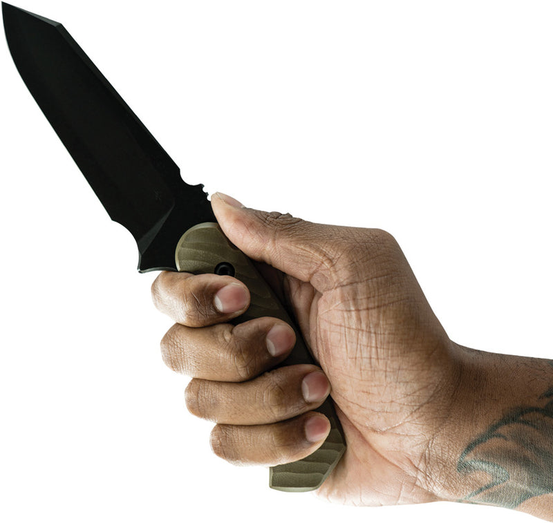 Toor Zenith Fixed Blade Knife / Spitfire Gr — CPM Cru-Wear / Green [TR33850] — product view 4
