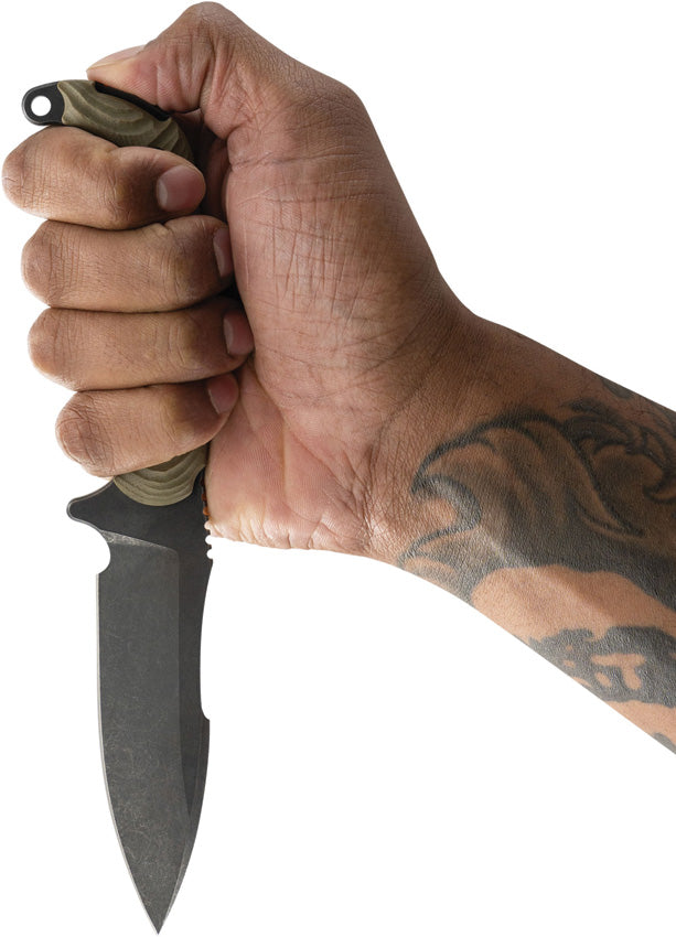 Toor Apnea Fixed Blade Knife / Green — CPM Cru-Wear [TR33853] — product view 4