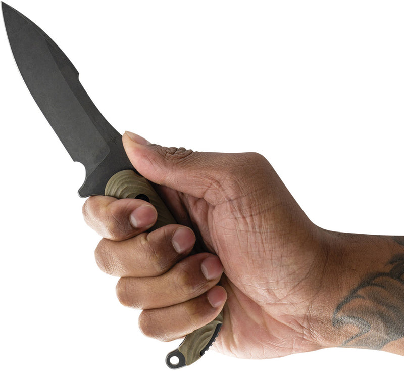 Toor Apnea Fixed Blade Knife / Green — CPM Cru-Wear [TR33853] — product view 5