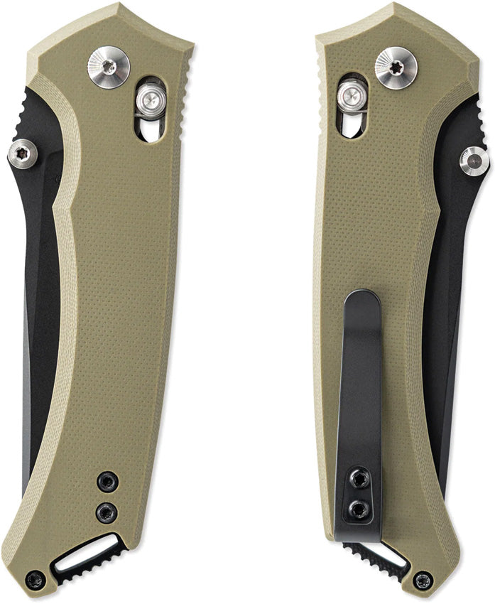 Toor Draper Crossbar Lock OD Folding Knife — CPM MagnaCut / Green [TR33879] — product view 2