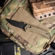 Toor Draper Crossbar Lock OD Folding Knife — CPM MagnaCut / Green [TR33879] — product view 4