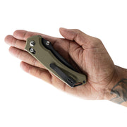 Toor Draper Crossbar Lock OD Folding Knife — CPM MagnaCut / Green [TR33879] — product view 5