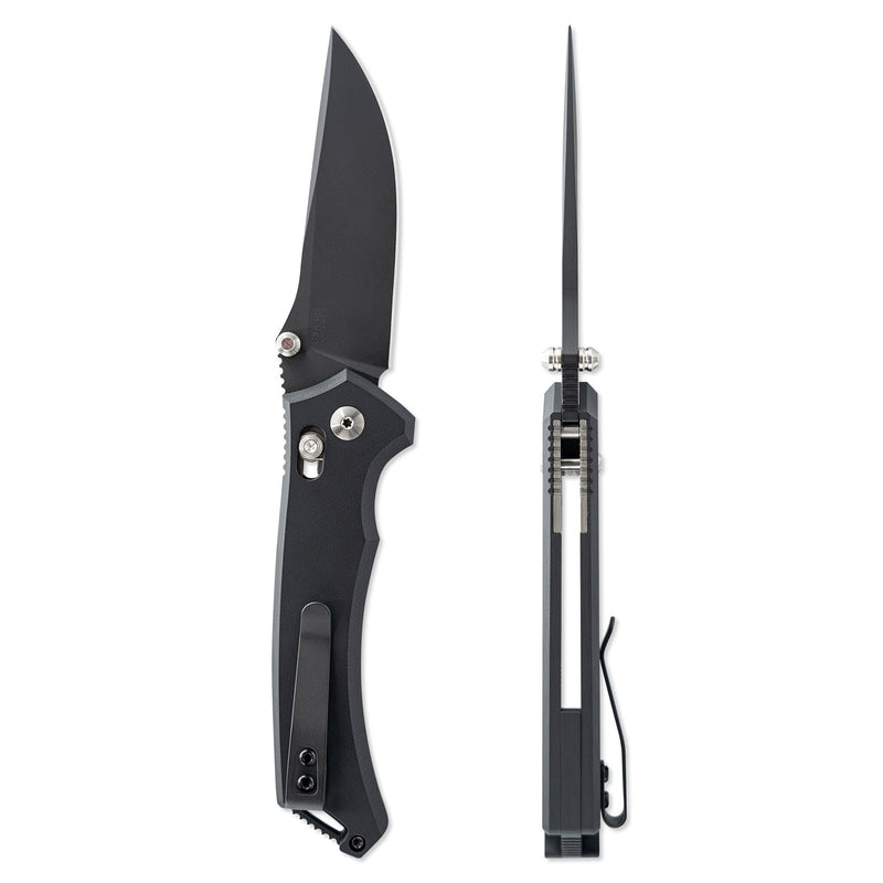 Toor Draper Crossbar Lock Socom Folding Knife — CPM MagnaCut / Black [TR33880] — product view 3