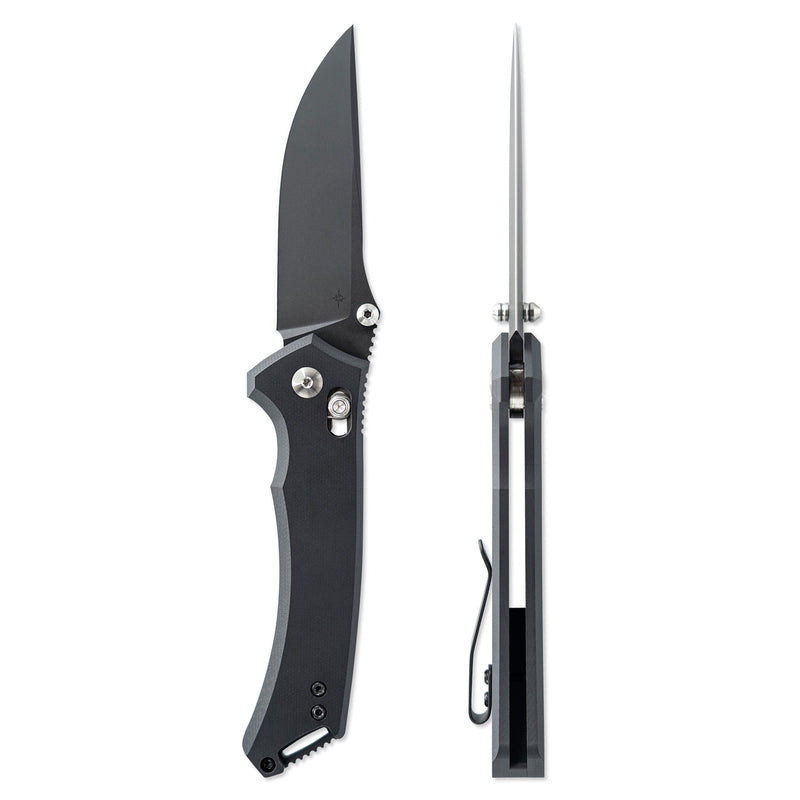 Toor Draper Crossbar Lock Socom Folding Knife — CPM MagnaCut / Black [TR33880] — product view 6