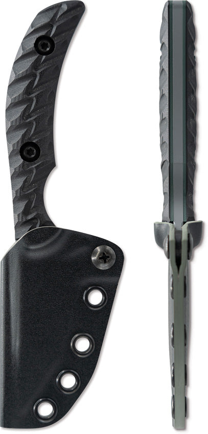 Toor Shifter T Fixed Blade Knife / Gray — CPM-M4 / Black [TR33886] — product view 2