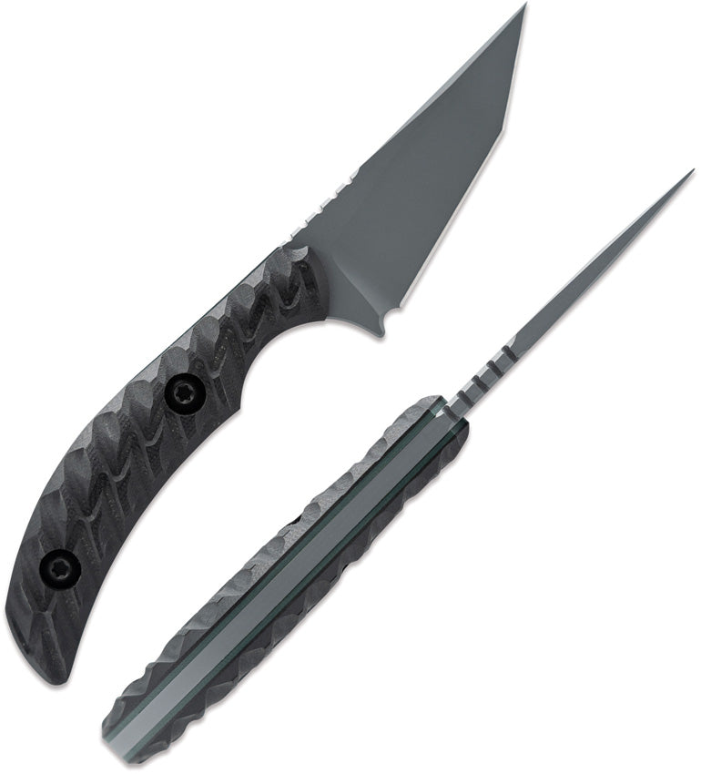 Toor Shifter T Fixed Blade Knife / Gray — CPM-M4 / Black [TR33886] — product view 3