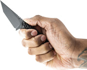 Toor Shifter T Fixed Blade Knife / Gray — CPM-M4 / Black [TR33886] — product view 4