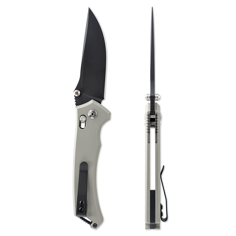 Toor Draper Crossbar Lock Gray Folding Knife — CPM MagnaCut [TR33889] — product view 3