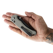 Toor Draper Crossbar Lock Gray Folding Knife — CPM MagnaCut [TR33889] — product view 5