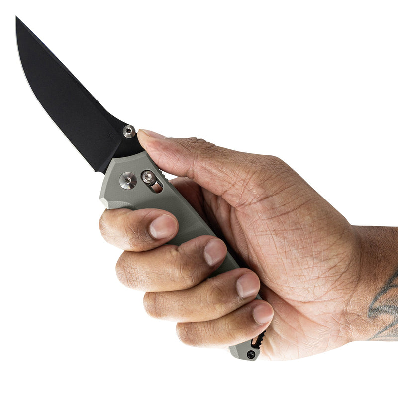 Toor Draper Crossbar Lock Gray Folding Knife — CPM MagnaCut [TR33889] — product view 6